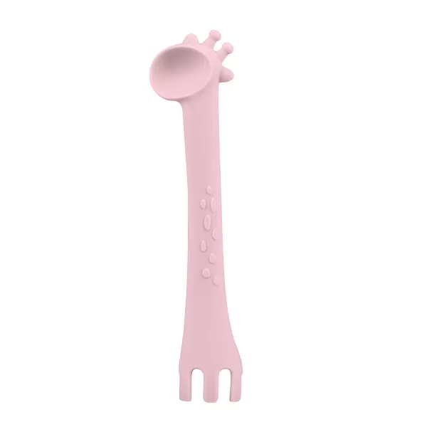 Kikka Boo silikonska kašika Giraffe Pink 