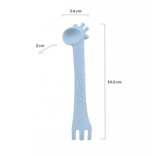 Kikka Boo silikonska kašika Giraffe Yellow 