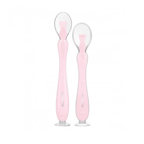 Kikka Boo silikonska kašika sa vakumom 2pack Pink 