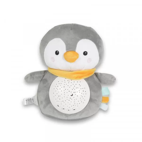 Snuggly noćna lampa i projektor sa belom bukom Penguin 