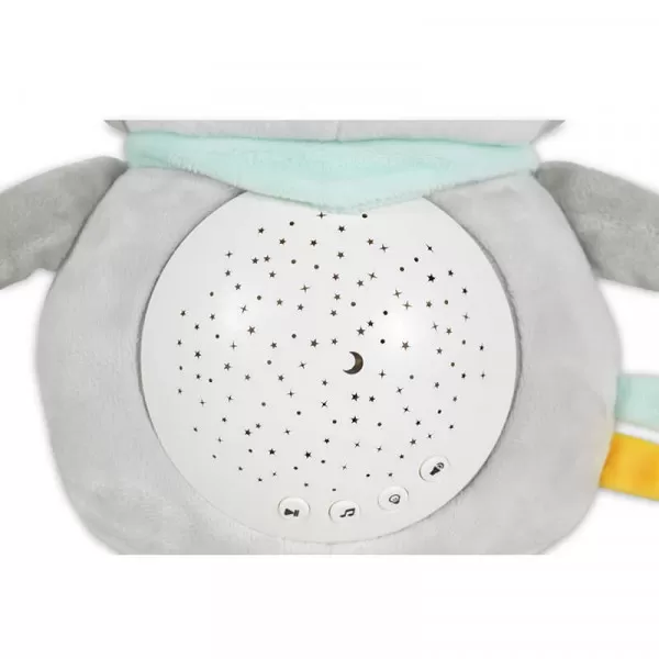 Snuggly noćna lampa i projektor sa belom bukom Racoon 