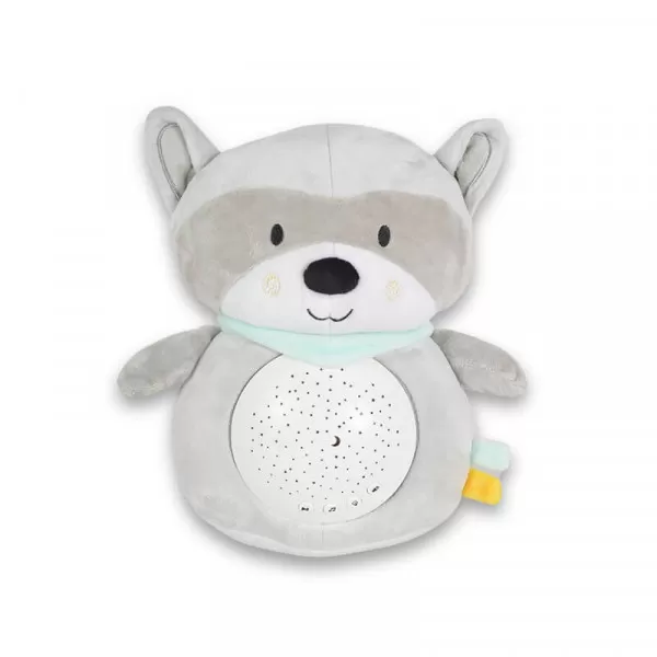 Snuggly noćna lampa i projektor sa belom bukom Racoon 