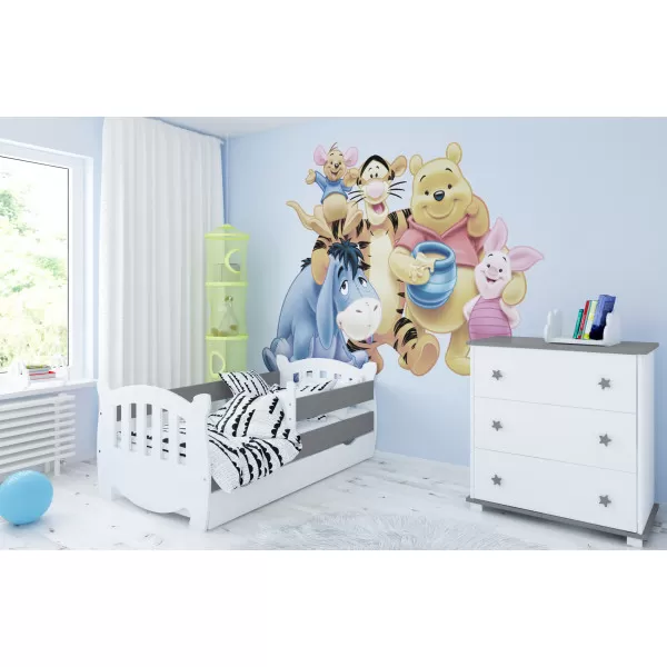 Dečiji krevet Kubus White/Grey 