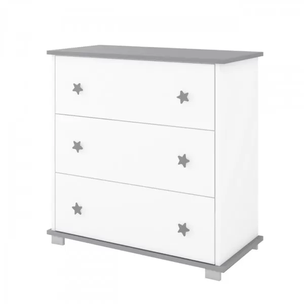 Komoda za bebe Classic Grey 