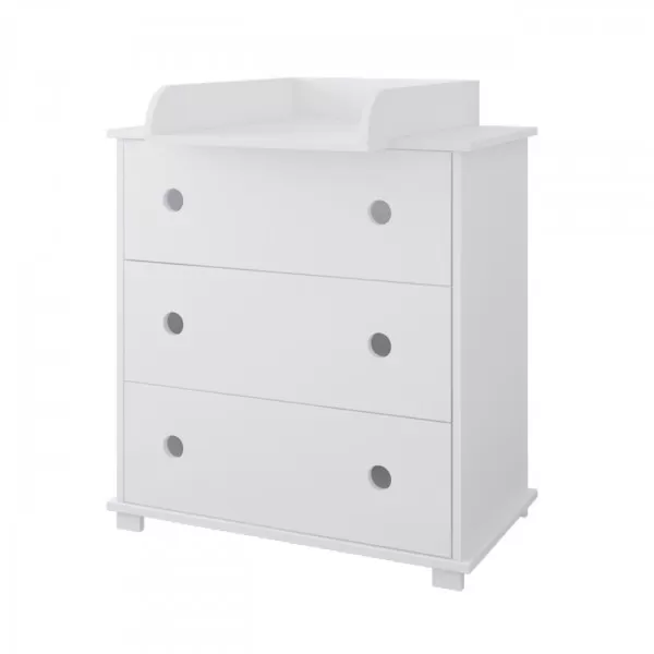 Komoda za bebe Krug - White 