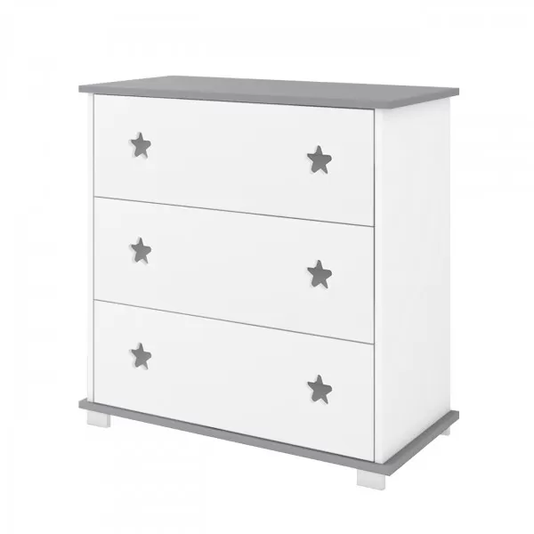 Komoda za bebe Star – Grey 