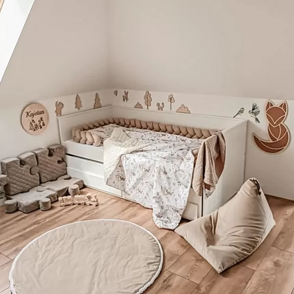Krevet HOMNES 200x90cm sa fiokom i fiokom za spavanje 