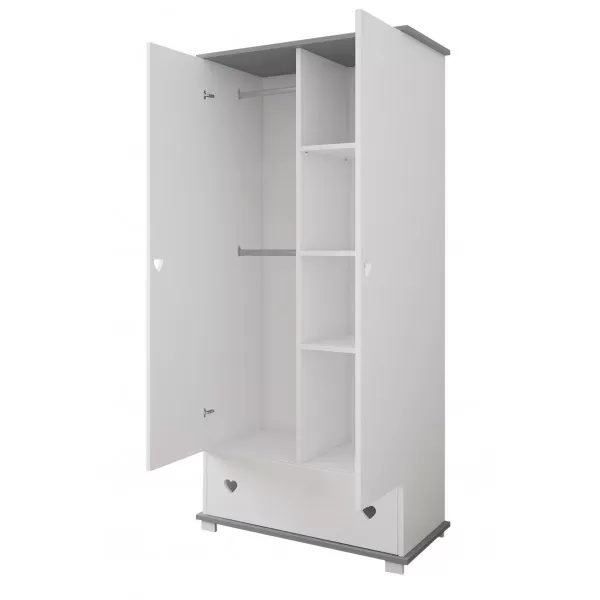 Garderober Srce – Grey 