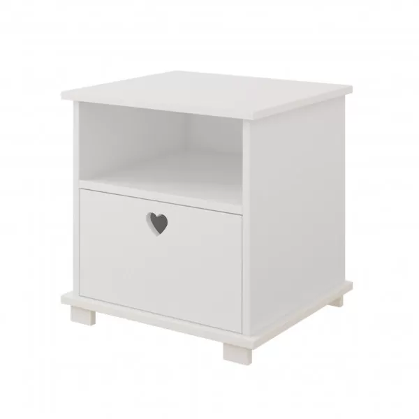 Noćni ormar Srce White 