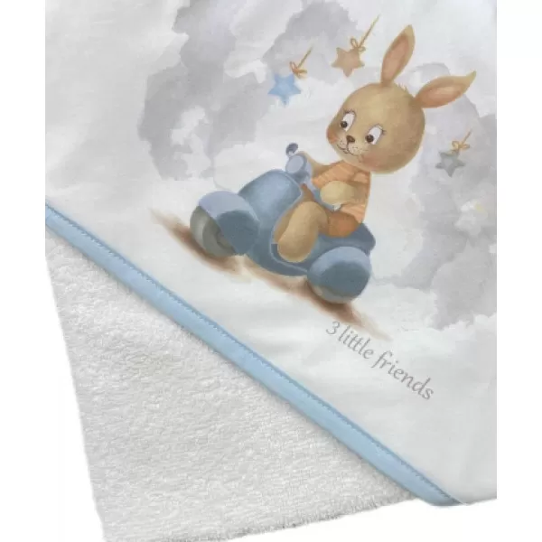 Peškir 75x75cm zeka na motoru-plavi 