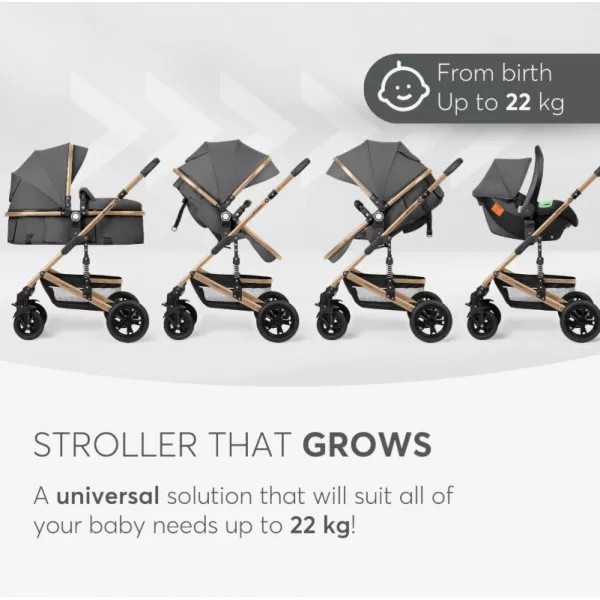 Kikka Boo Amaia Premium 3u1- Dark Grey 