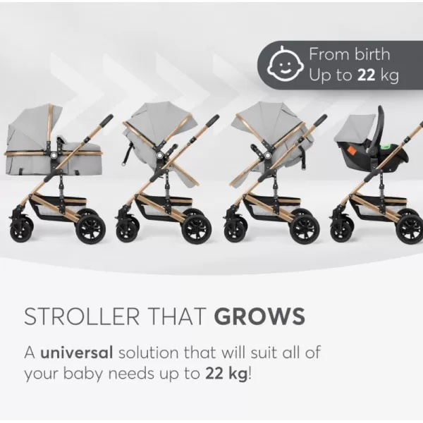Kikka Boo Amaia Premium 3u1- Light Grey 