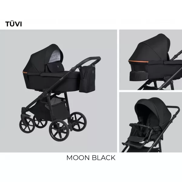 Dada Prams Tuvi Moon Black 3u1 