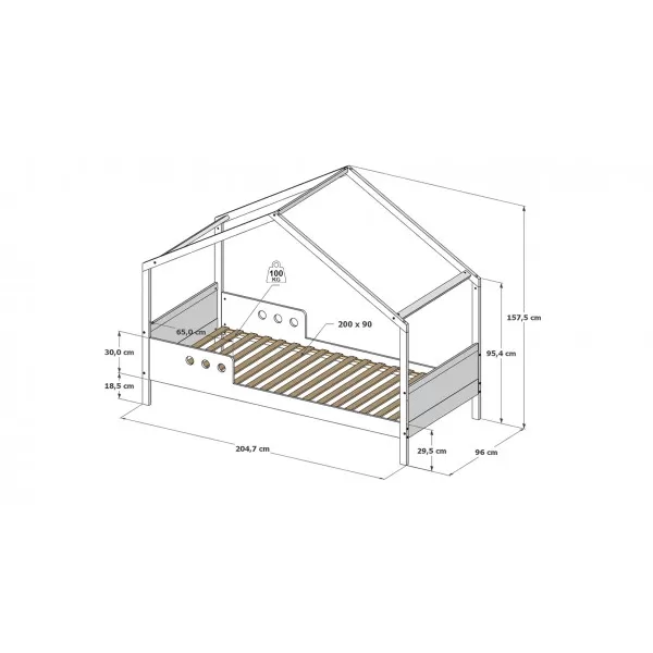 Krevet Bela Home 200x90cm 