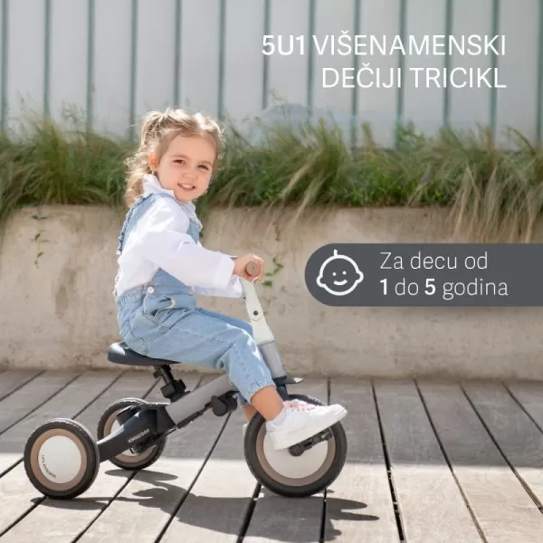 Tricikl Flip 5in1 Black 