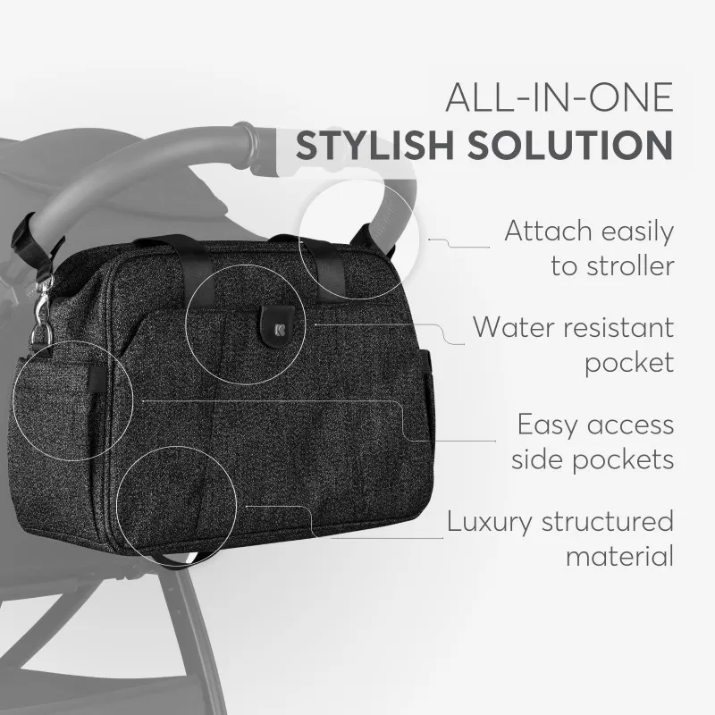 Torba za mame Kikka Boo Chelsea Premium Black 