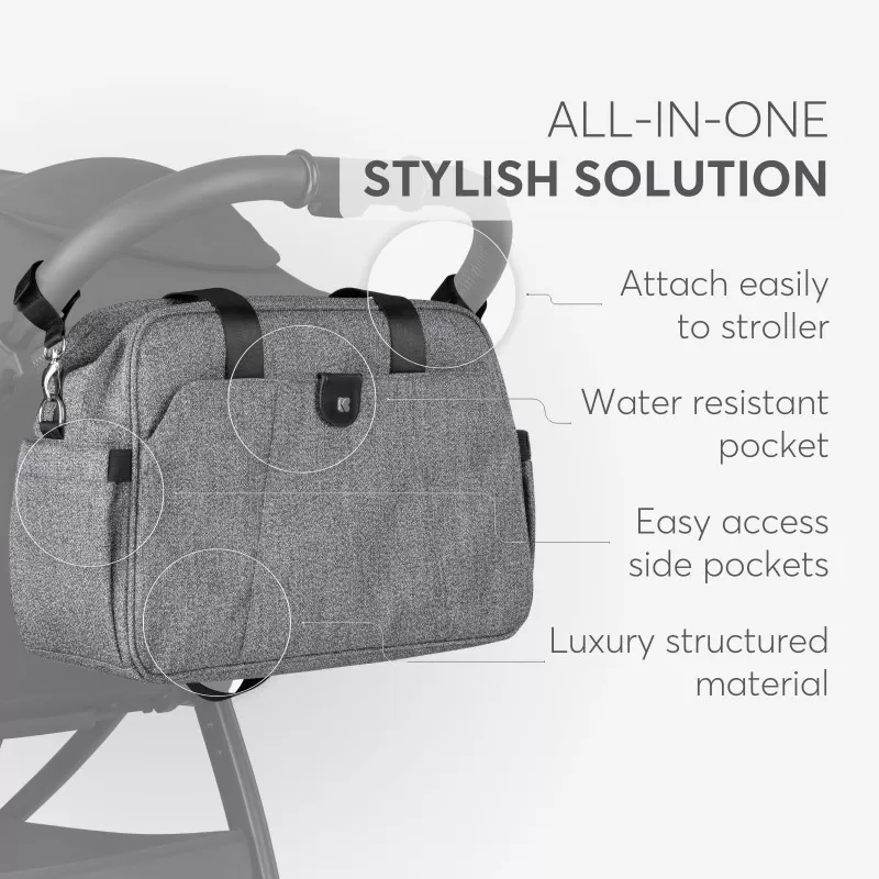 Torba za mame Kikka Boo Chelsea Premium Grey 