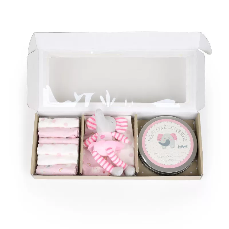 Jungle Bebi set prvi otisak Pink 