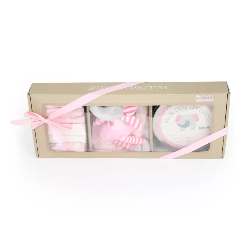 Jungle Bebi set prvi otisak Pink 