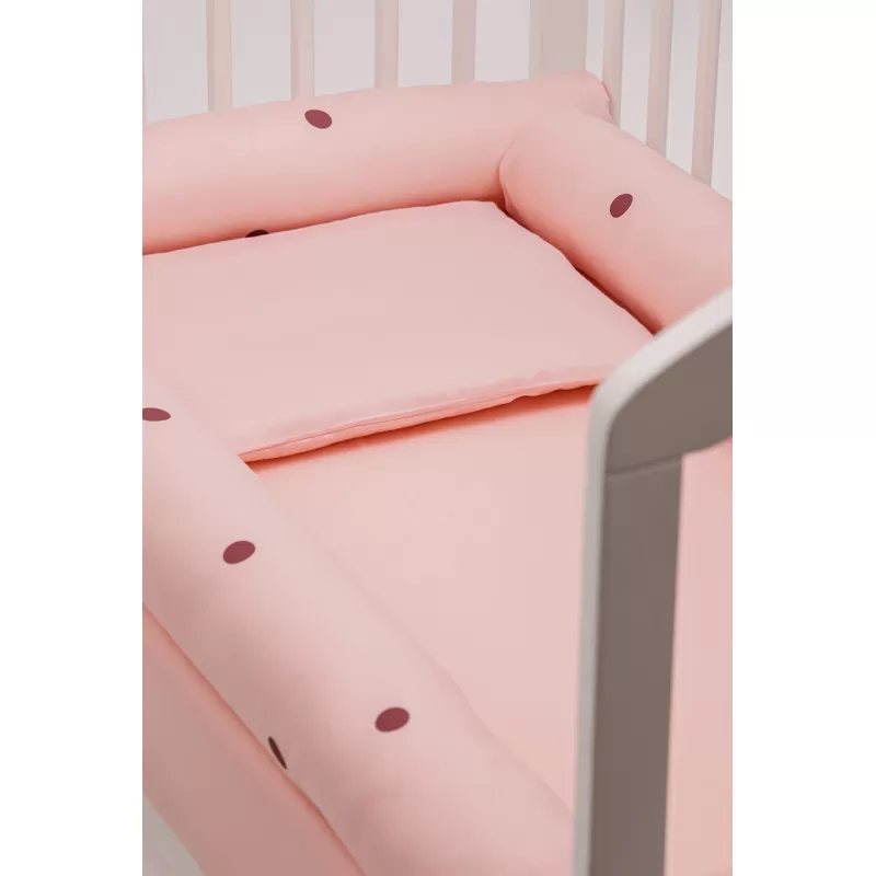 Posteljina od pamučnog satena  Slonče-roze 