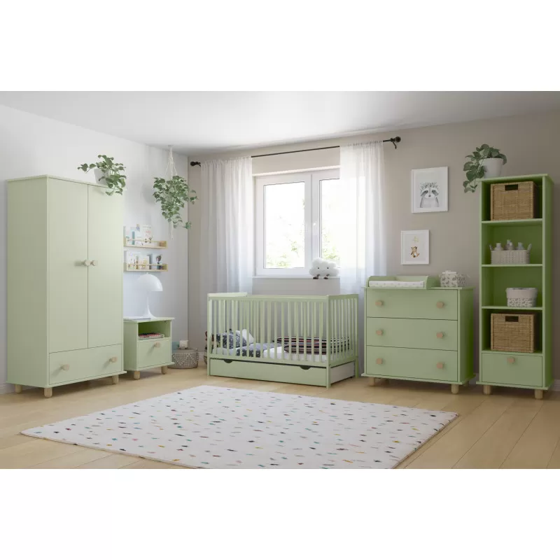 Komoda za bebe Lumi Mint 