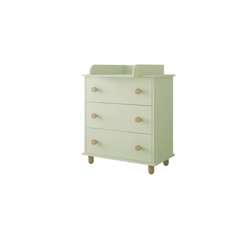 Komoda za bebe Lumi Mint 