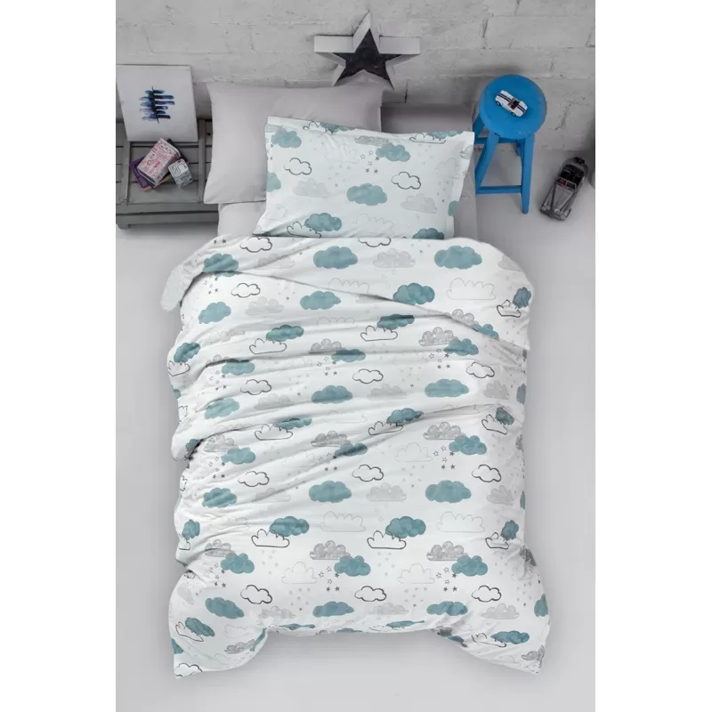 Posteljina Zeleni Oblaci 140x200 cm 