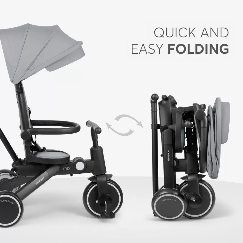 Kikka Boo tricikl TRIX 2- 8u1 Grey 