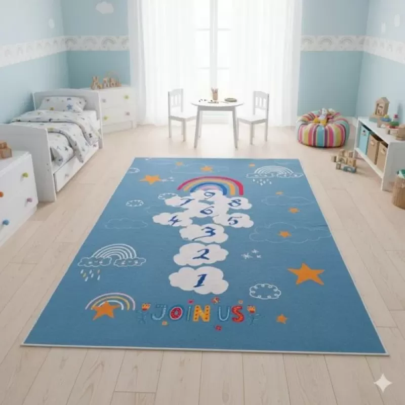 Dečiji tepih Školica Duga 