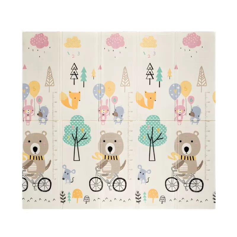 Dvostrana sklopiva podloga za bebe od pene 180x200cm 