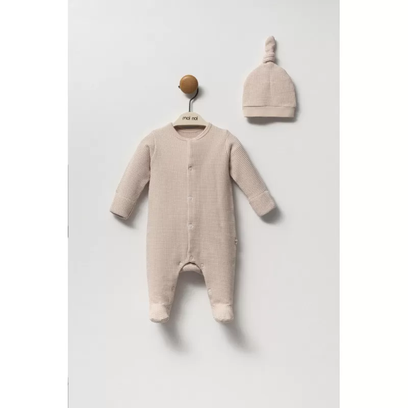 Moi Noi Zeka sa kapicom Beige Vaffle 