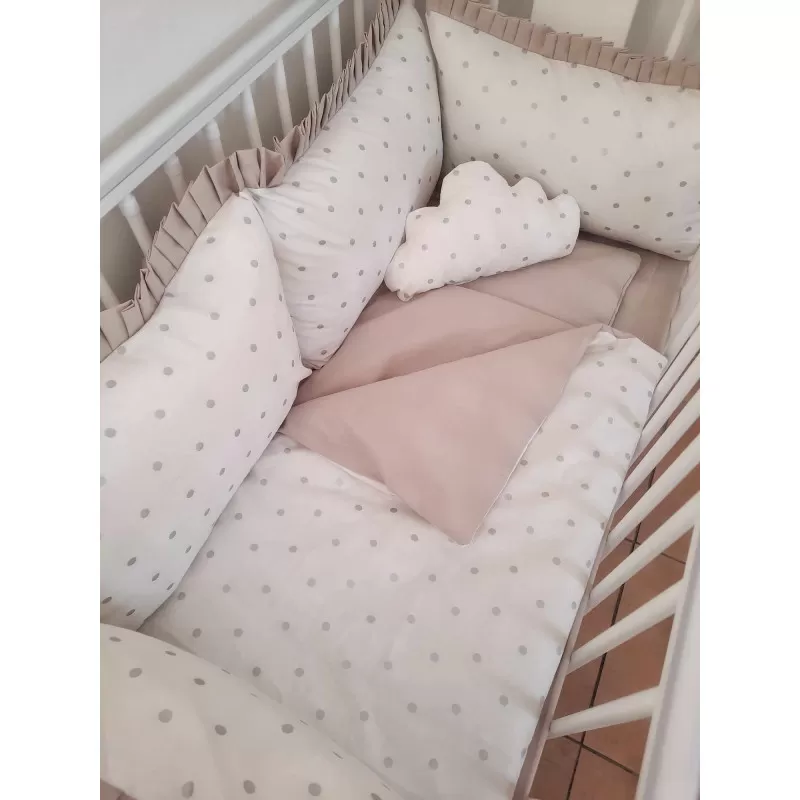 Komplet posteljina Beige Dots 