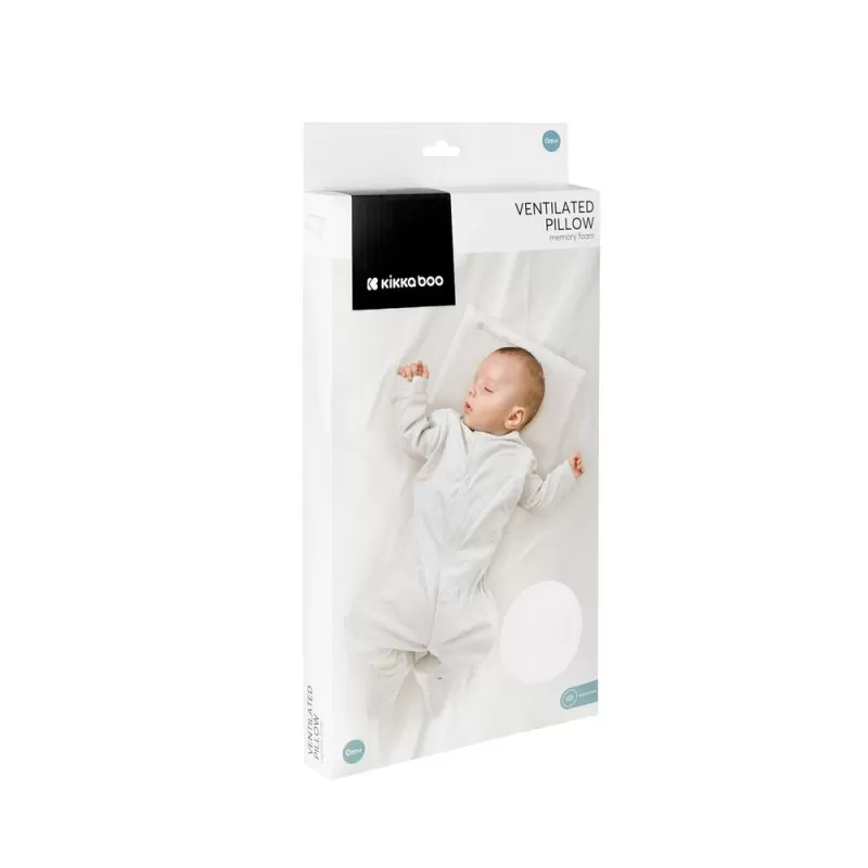 Kikka Boo Ventilirani jastuk od memorijske pene Airknit White 