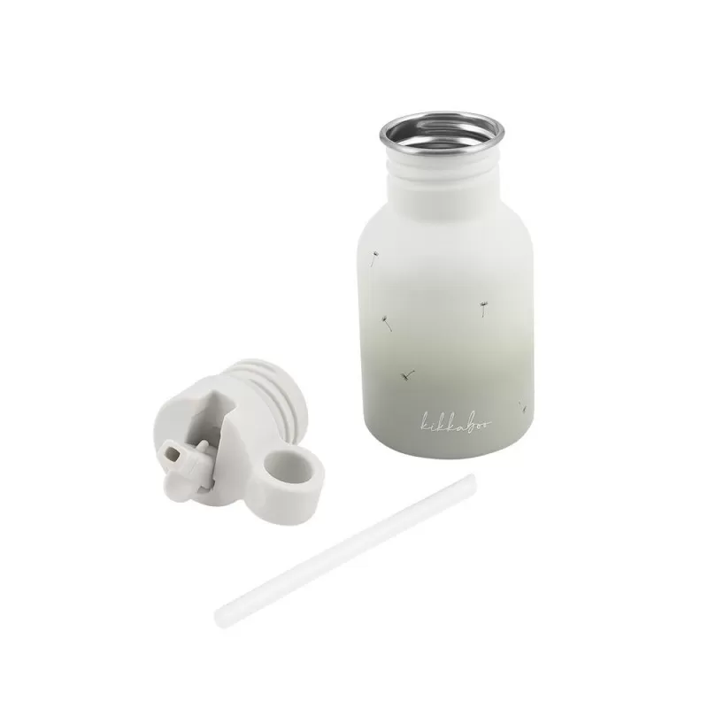 Kikka Boo Flašica sa slamkom od nerđajučeg čelika 350 ml Flora Sand 