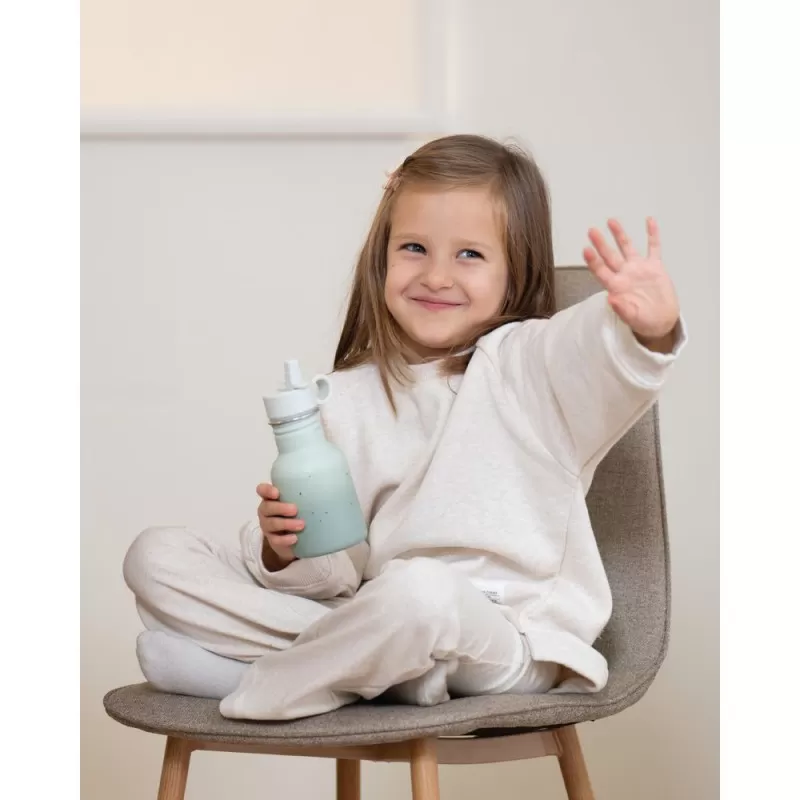 Kikka Boo Flašica sa slamkom od nerđajučeg čelika 350 ml Flora Sand 