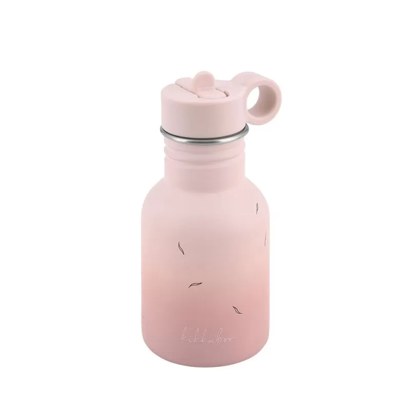 Kikka Boo Flašica sa slamkom od nerđajučeg čelika 350 ml Flora Blush 