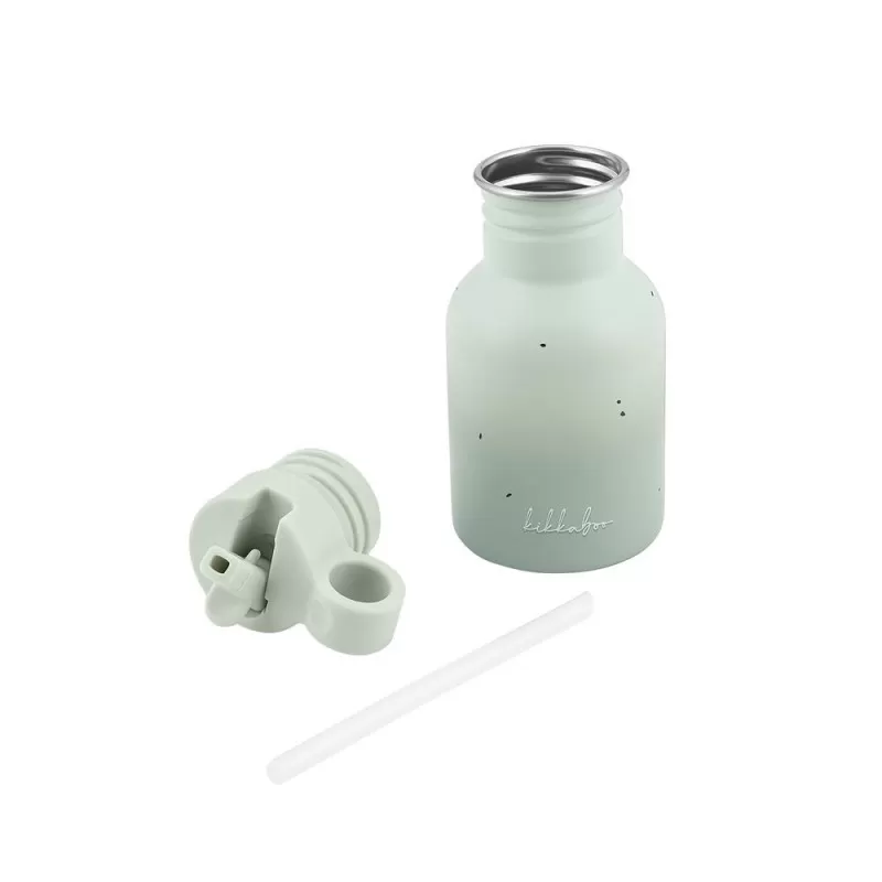 Kikka Boo Flašica sa slamkom od nerđajučeg čelika 350 ml Flora Sage 