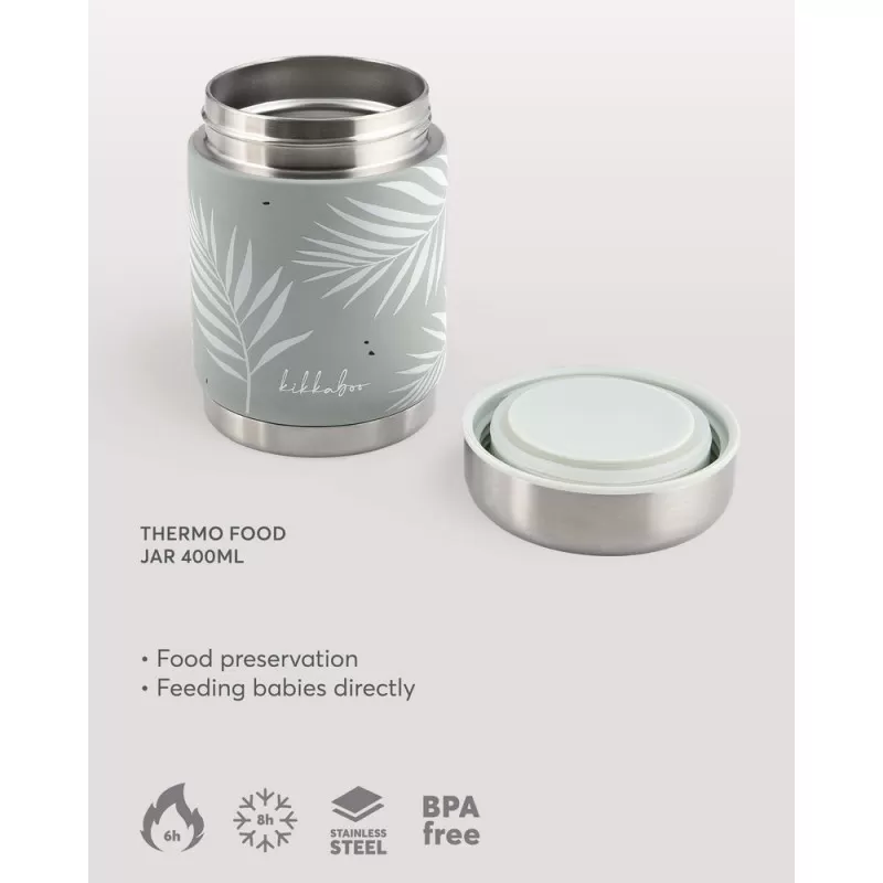 Kikka Boo Termo činija za hranu od nerđajućeg čelika 400 ml Flora Sage 