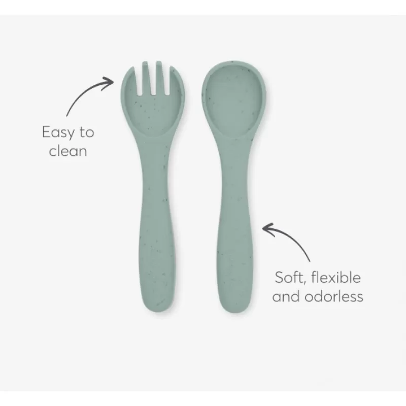 Kikka Boo Silikonski set za hranjenje 5 delova Platinum Sage 