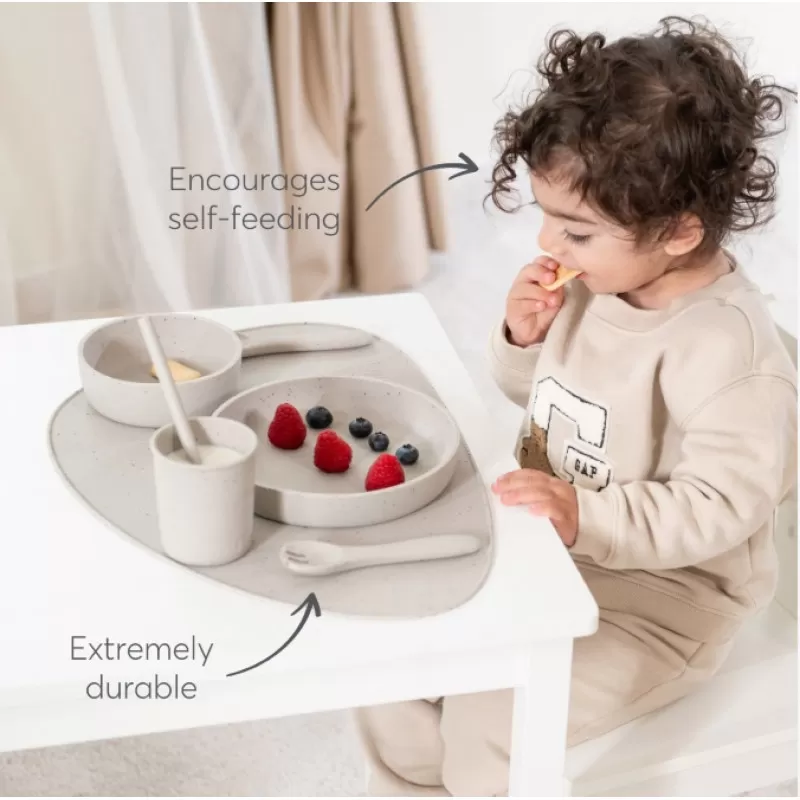 Kikka Boo Silikonski set za hranjenje 5 delova Platinum Sage 