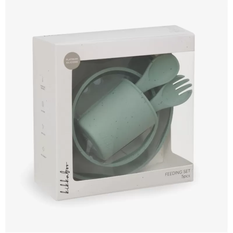 Kikka Boo Silikonski set za hranjenje 5 delova Platinum Sage 