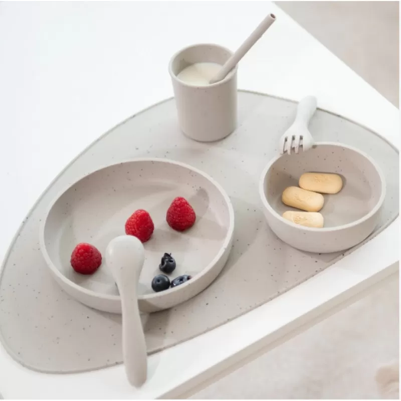 Kikka Boo Silikonski set za hranjenje 5 delova Platinum Sage 