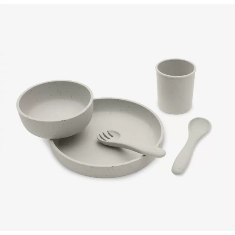 Kikka Boo Silikonski set za hranjenje 5 delova Platinum Sand 