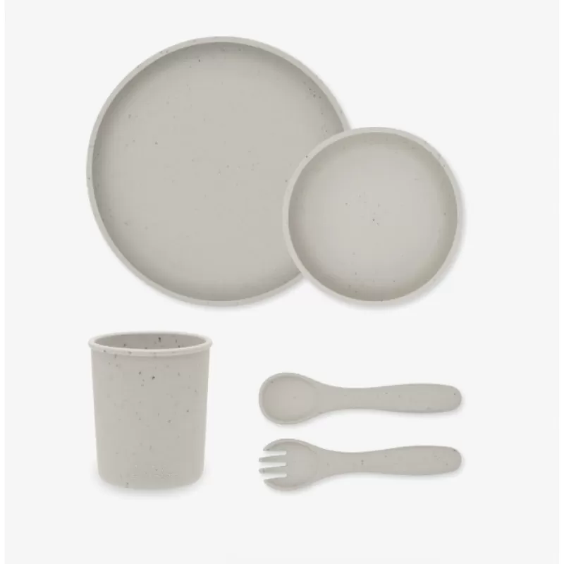 Kikka Boo Silikonski set za hranjenje 5 delova Platinum Sand 