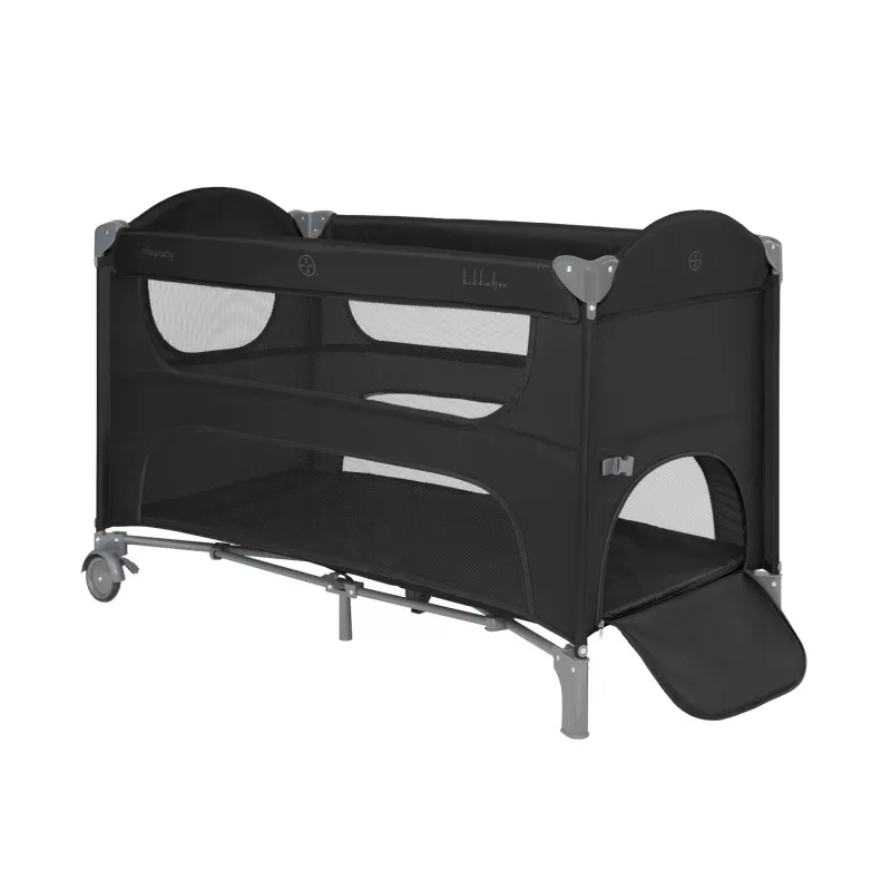 Kikka Boo Premium Milky Way sa spustajucom stranicom i rancem - Black - 2 nivoa 