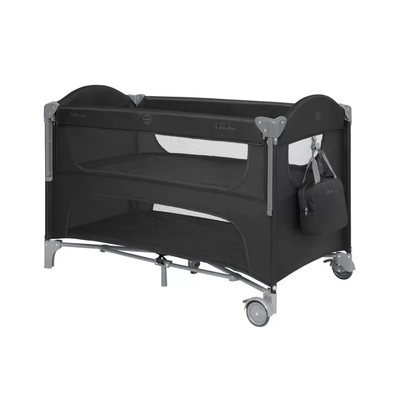 Kikka Boo Premium Milky Way sa spustajucom stranicom i rancem - Black - 2 nivoa 