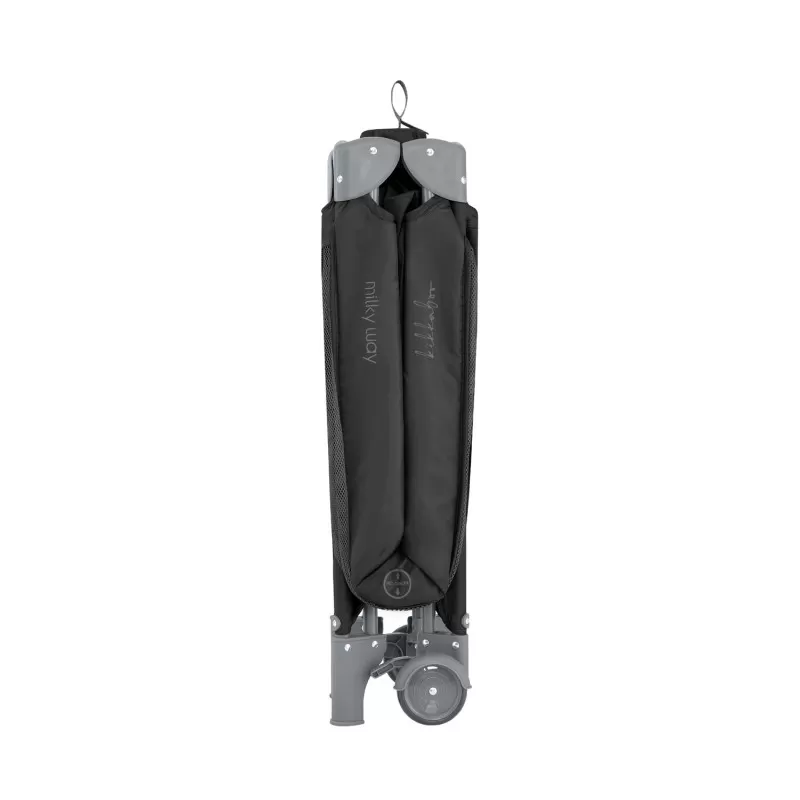 Kikka Boo Premium Milky Way sa spustajucom stranicom i rancem - Black - 2 nivoa 