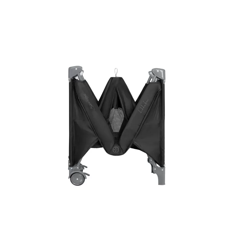 Kikka Boo Premium Milky Way sa spustajucom stranicom i rancem - Black - 2 nivoa 