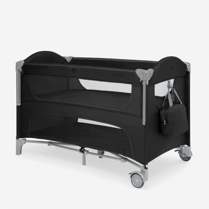 Kikka Boo Premium Milky Way sa spustajucom stranicom i rancem - Black - 2 nivoa 