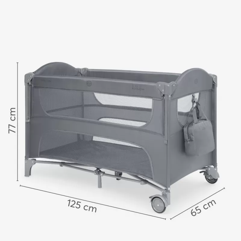 Kikka Boo Premium Milky Way sa spustajucom stranicom i rancem - Grey - 2 nivoa 